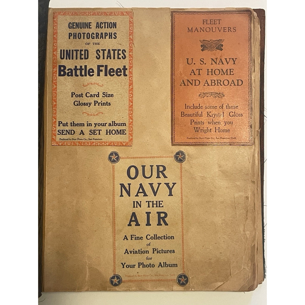 1931 USS Colorado Navy Scrapbook BB-45 Sailor's Log PINUP ART Dr. Seuss Ephemera