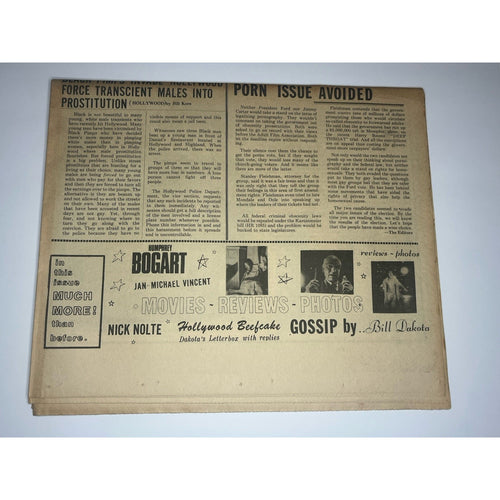 RARE Hollywood Star Tabloid Vol 1 No 6 Humphrey Bogart, Nick Nolte, Aldo Ray