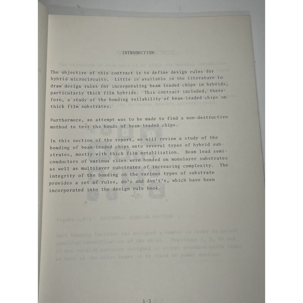 1977 Northrop Corp Hybrid Microelectronics Beam Lead Study Army Report ECOM sign