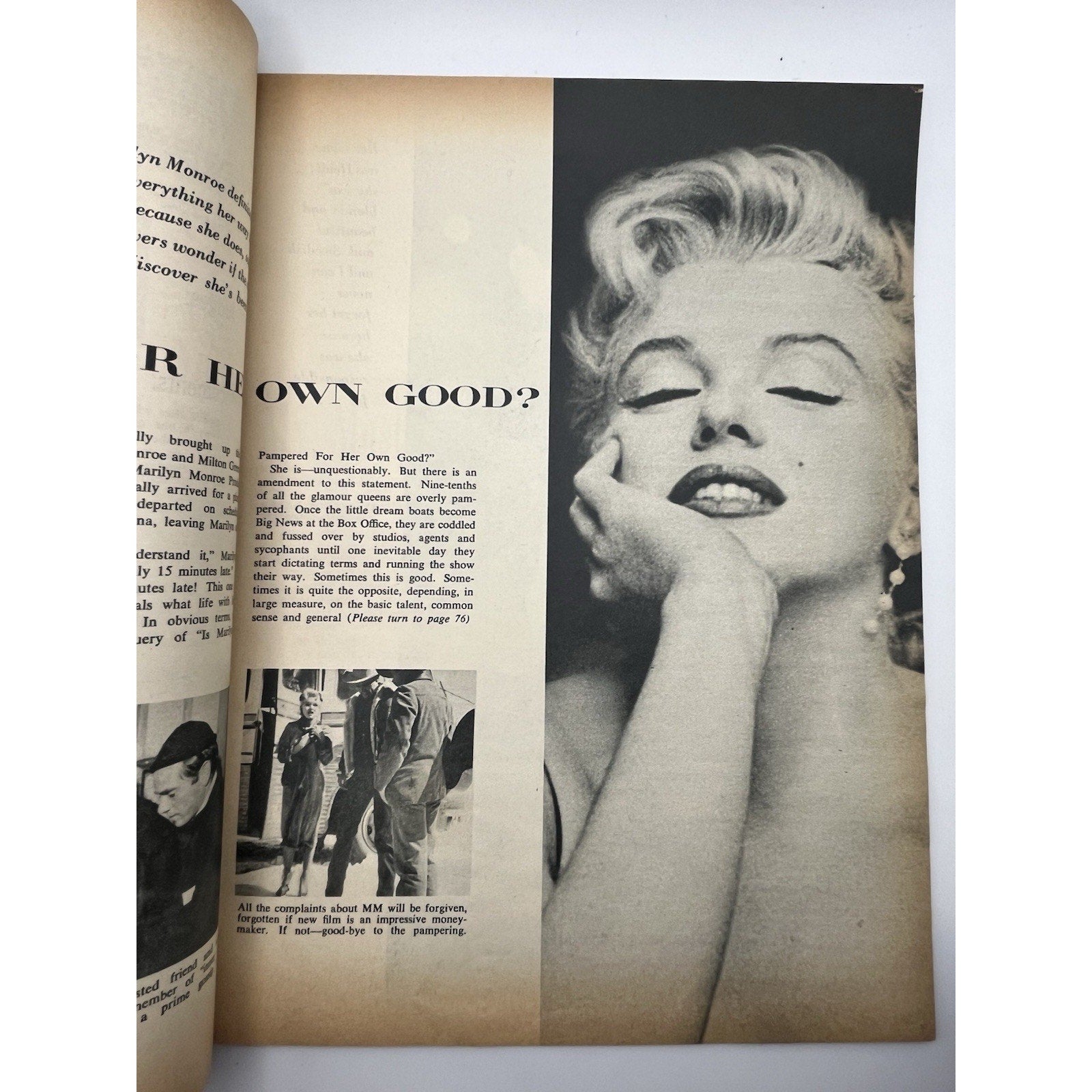 Vintage MOVIELAND Aug 1956 MARILYN MONROE Debbie Reynolds MARLON BRANDO Cover