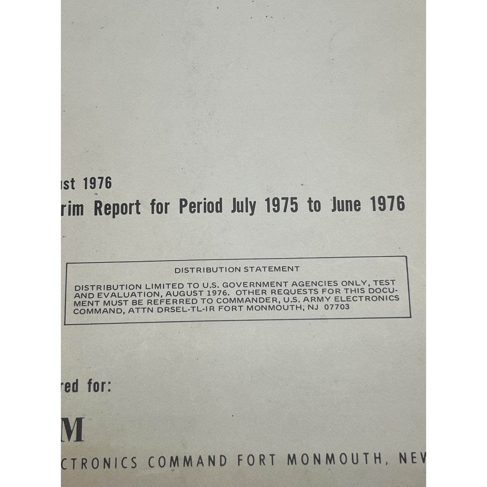 1976 Hughes Aircraft Reliability Beam Lead Microcircuits Army Tech Report ECOM