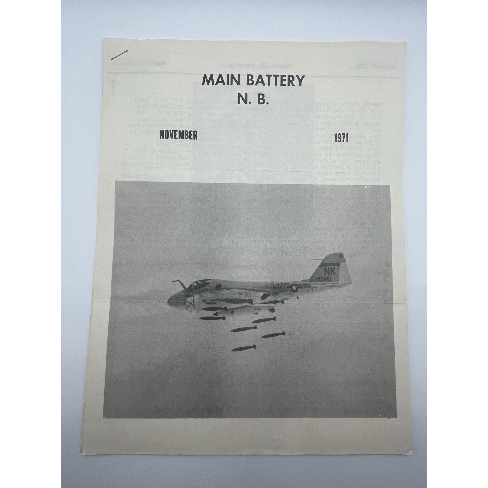 1971 USS Enterprise CVN-65 VA-196 Main Battery A-6 Intruder Pilot Document Lot