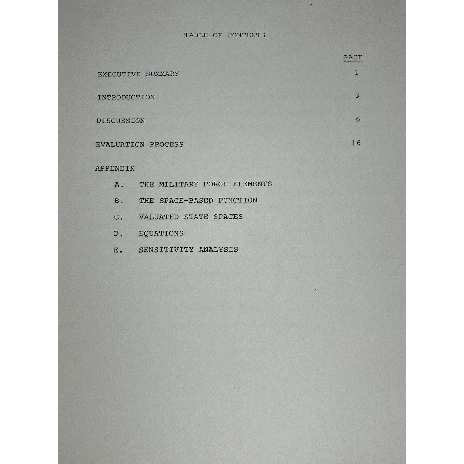 1982 Titan Systems Military Space System Investment Strategy Report Volume 1
