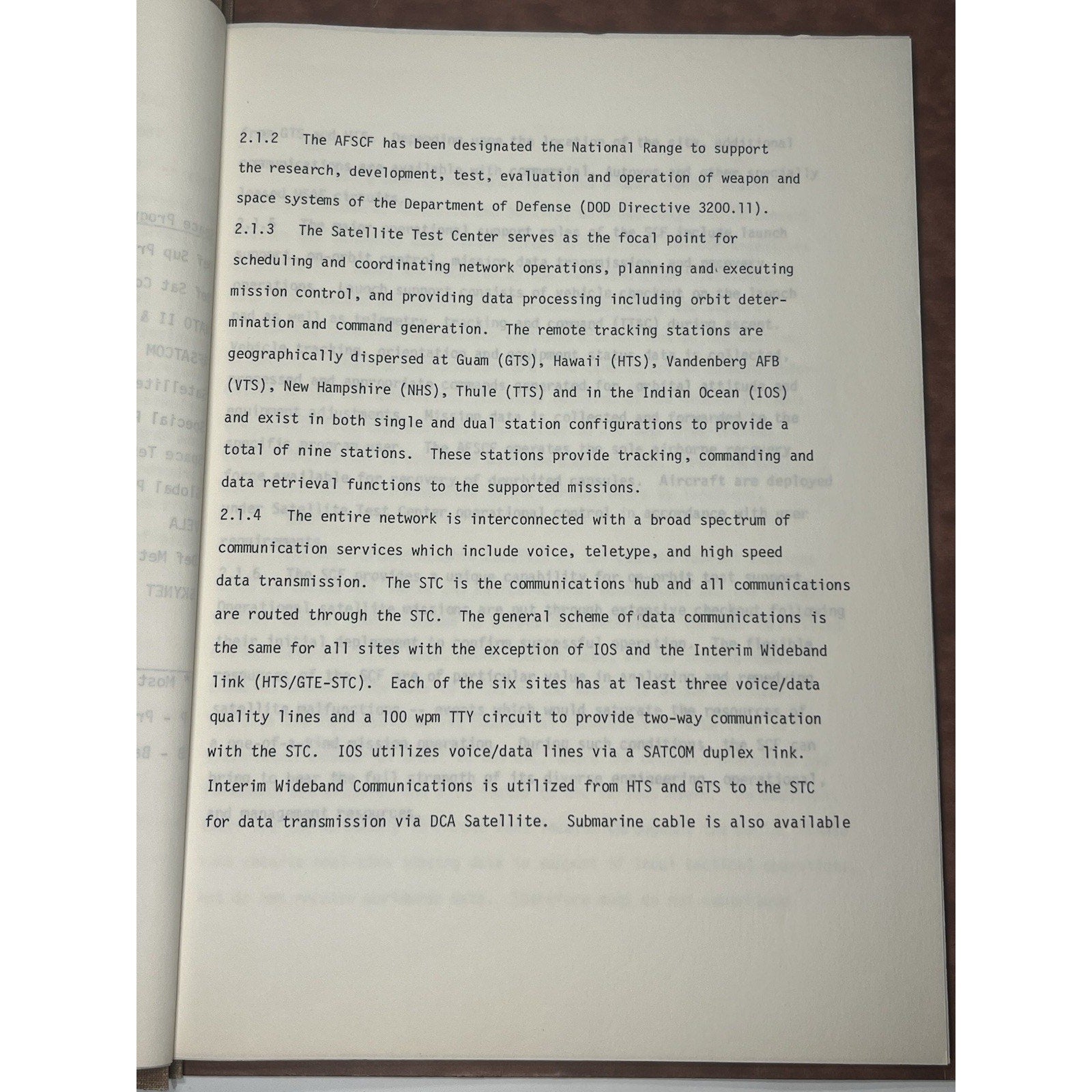 1976 SAMSO USAF Space Program Staff Study Survivable Ground Stations Space Force