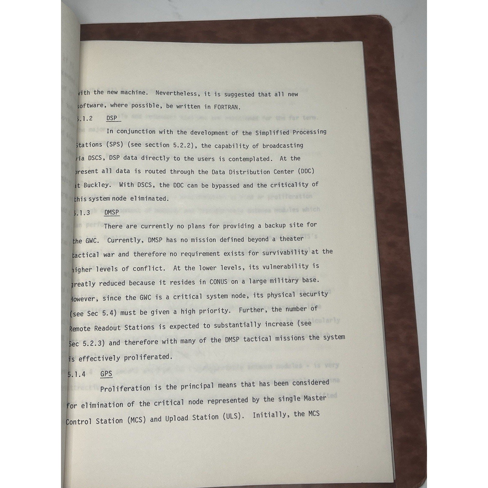 1976 SAMSO USAF Space Program Staff Study Survivable Ground Stations Space Force