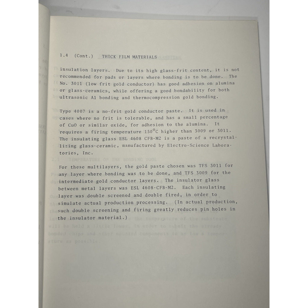 1977 Northrop Corp Hybrid Microelectronics Beam Lead Study Army Report ECOM sign