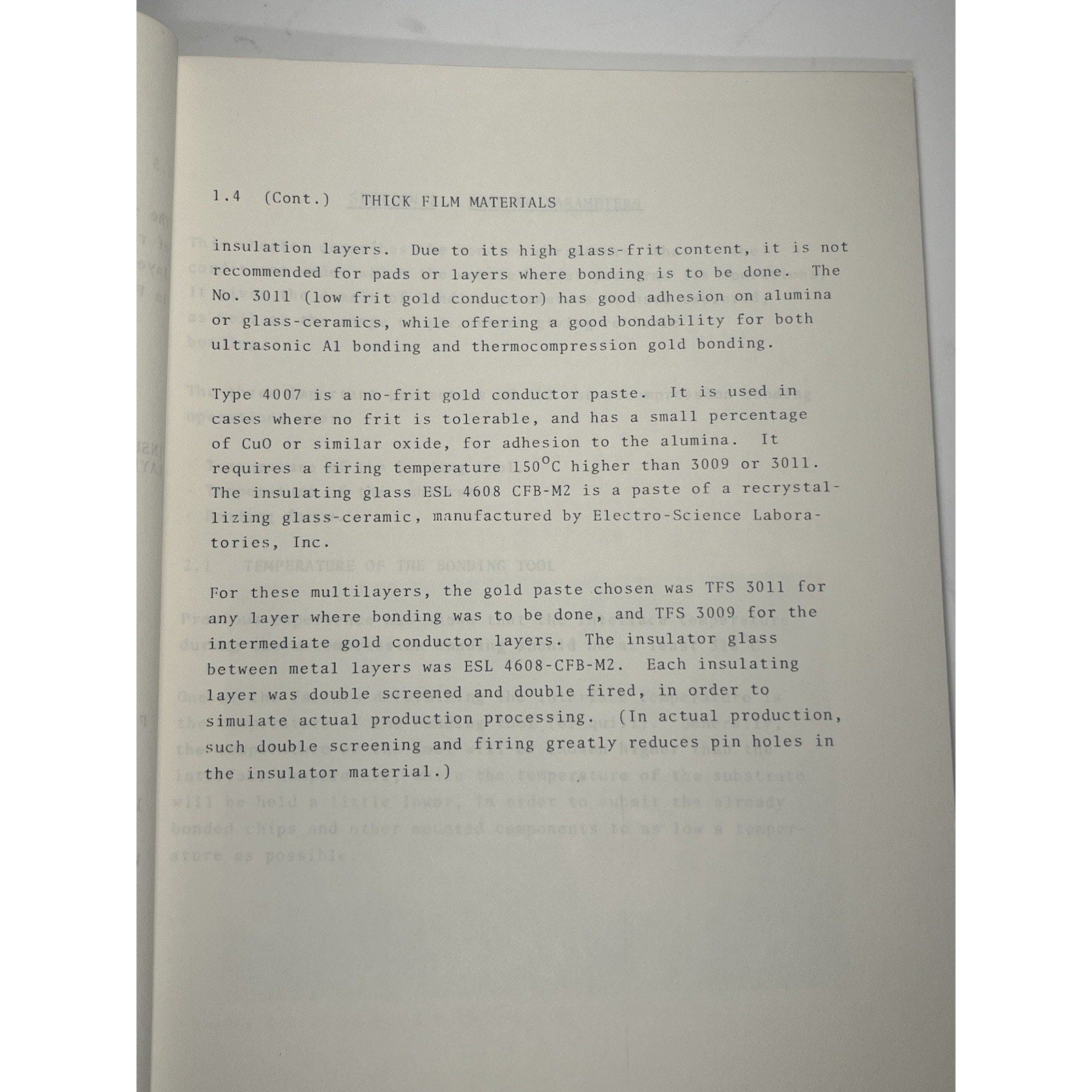 1977 Northrop Corp Hybrid Microelectronics Beam Lead Study Army Report ECOM sign