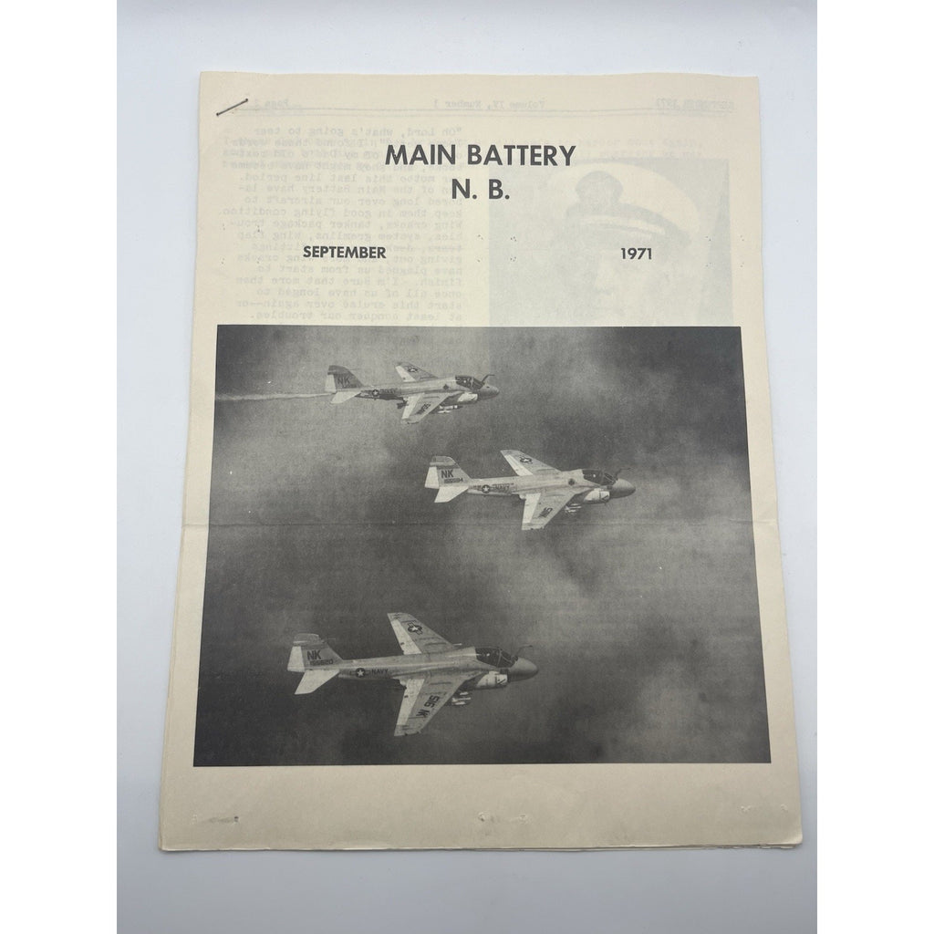 1971 USS Enterprise CVN-65 VA-196 Main Battery A-6 Intruder Pilot Document Lot