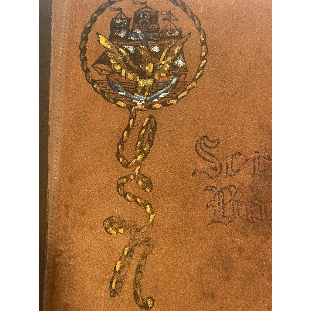 1931 USS Colorado Navy Scrapbook BB-45 Sailor's Log PINUP ART Dr. Seuss Ephemera