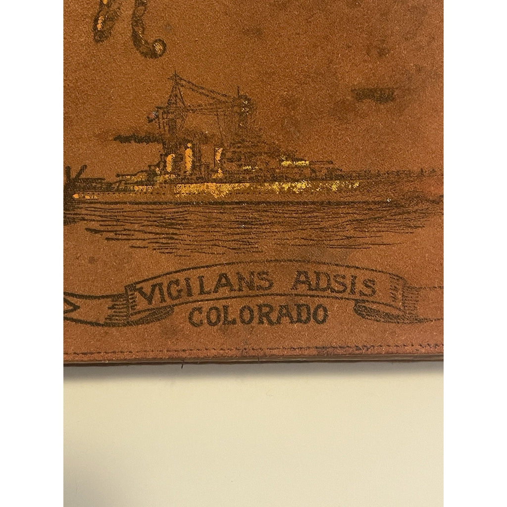 1931 USS Colorado Navy Scrapbook BB-45 Sailor's Log PINUP ART Dr. Seuss Ephemera