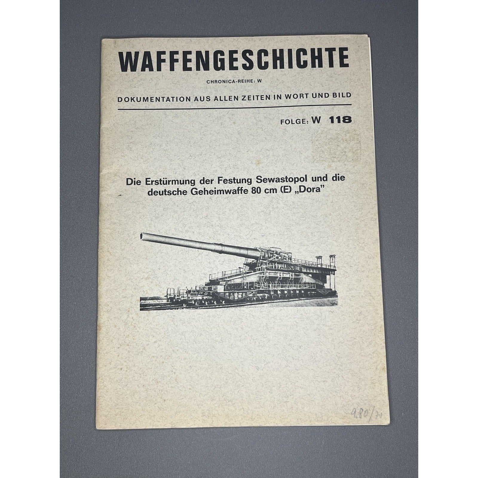 Rare WW2 German Artillery History Magqzine Waffengeschichte 1969