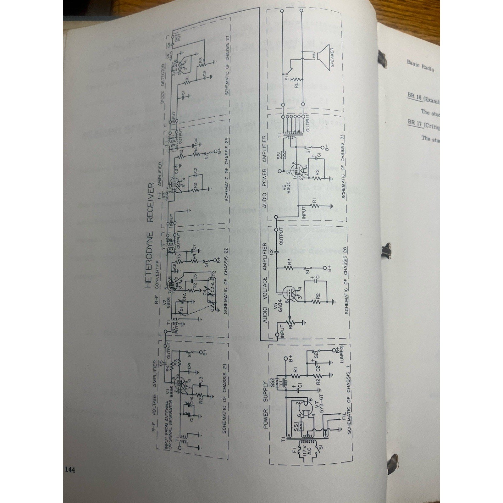 1960 USAF Electronic Warfare Officer Course Radio/Radar Handwritten Schematics